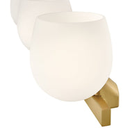 Mae 3 Light Vanity - Brass