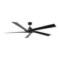 Aspen Coastal Outdoor Ceiling Fan - 70" - Black
