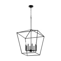 Gabriel 8 Light Chandelier - Black