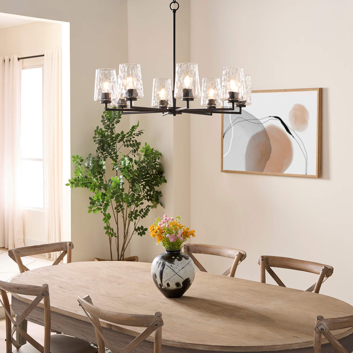Goodwin 8 Light Chandelier - Black