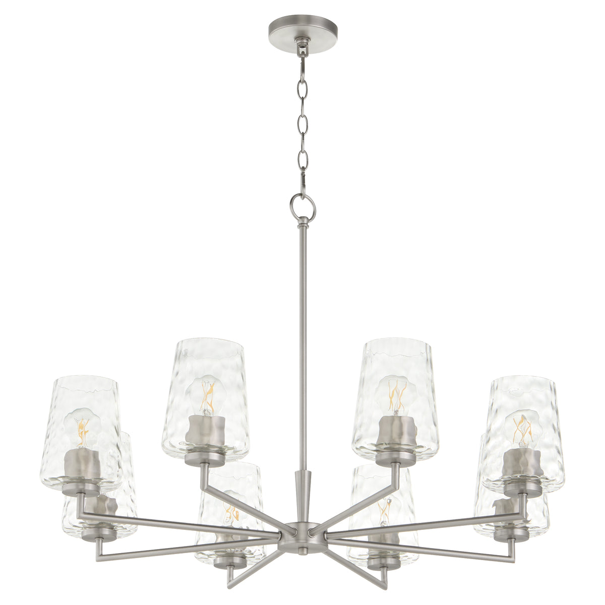 Goodwin 8 Light Chandelier - Satin Nickel