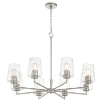 Goodwin 8 Light Chandelier - Satin Nickel