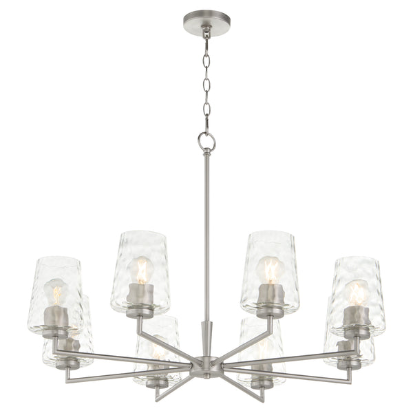 Goodwin 8 Light Chandelier - Satin Nickel