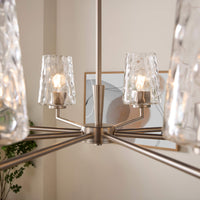 Goodwin 8 Light Chandelier - Satin Nickel