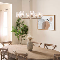 Goodwin 8 Light Chandelier - Satin Nickel