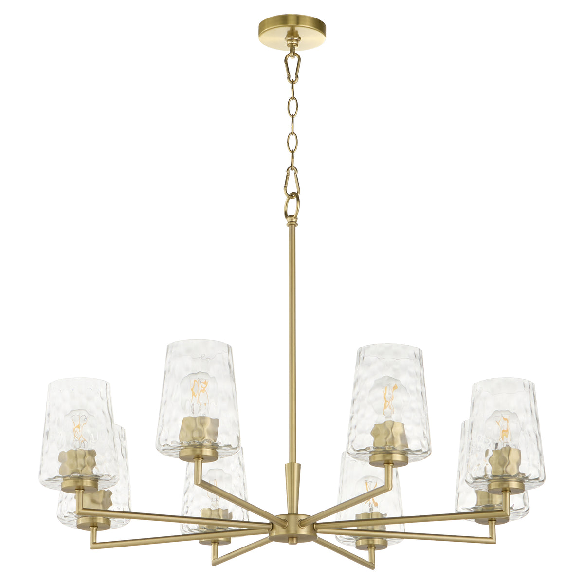 Goodwin 8 Light Chandelier - Brass