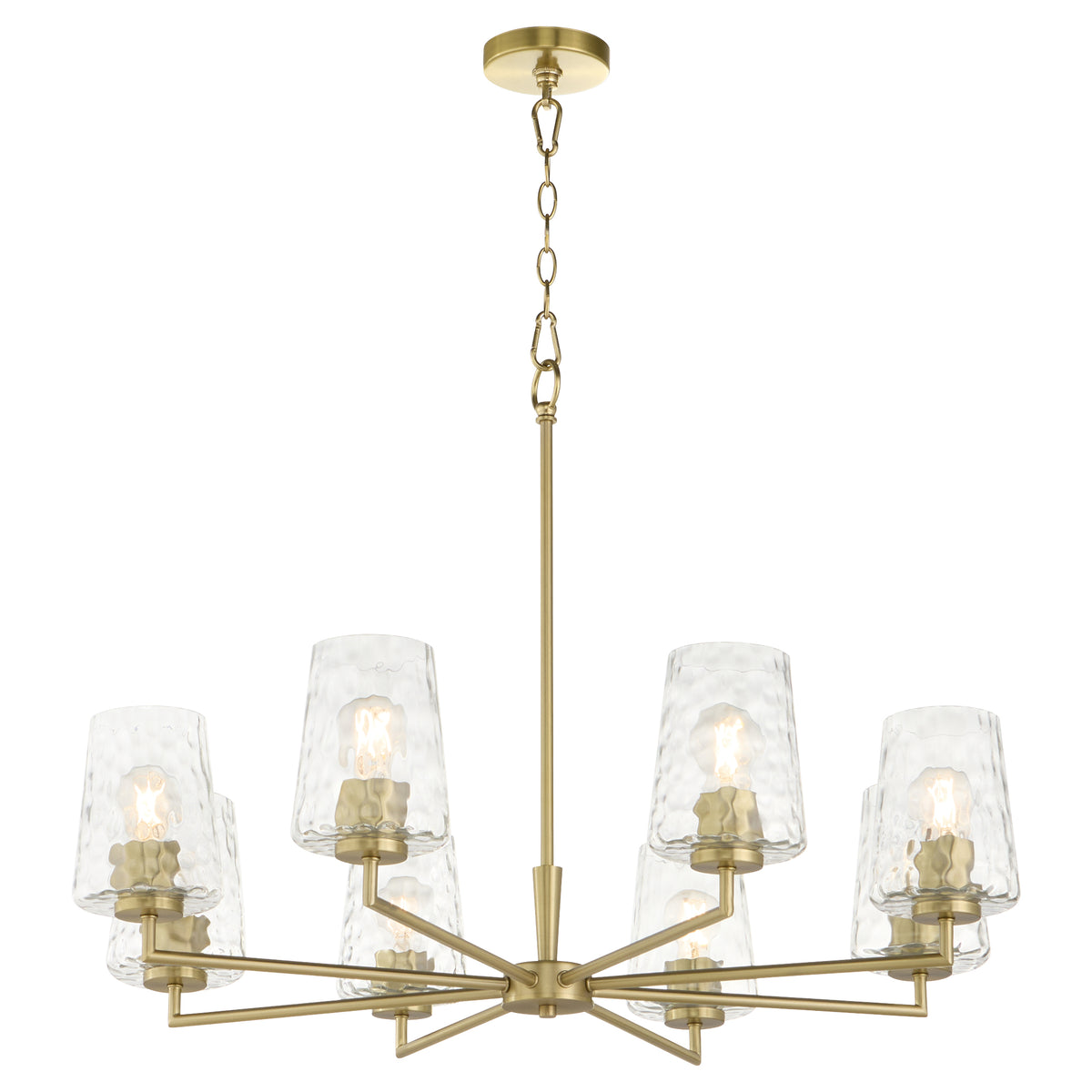 Goodwin 8 Light Chandelier - Brass