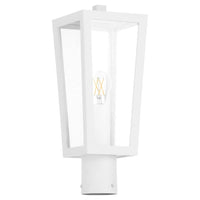 Bravo Coastal Outdoor Post Lantern - White
