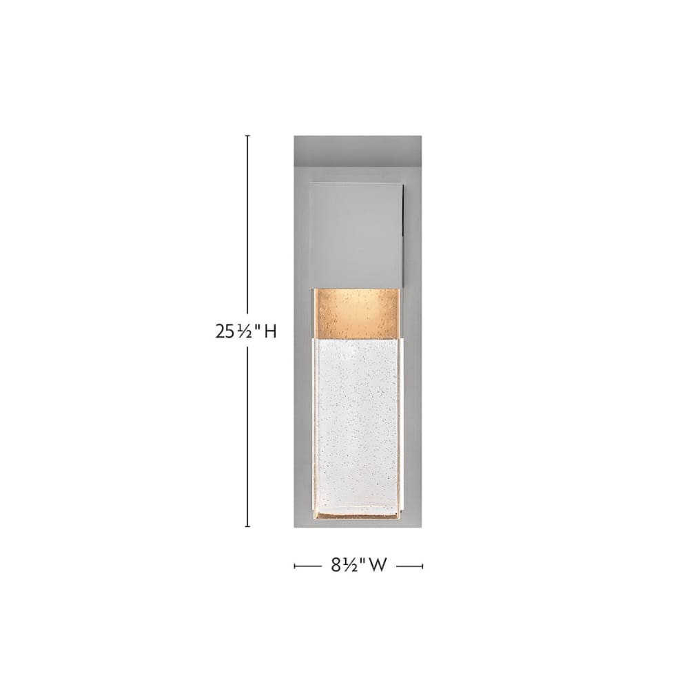 Alex Coastal Outdoor Wall Lantern - Large 25.5" - Brushed Aluminum