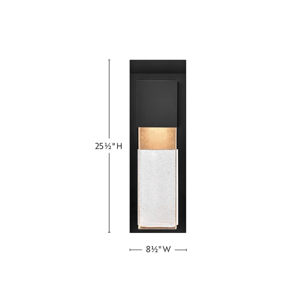 Alex Coastal Outdoor Wall Lantern - Large 25.5" - Black
