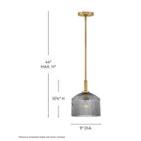 Lisette Pendant - Smoke Grey