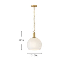 Rivi Pendant - Brass