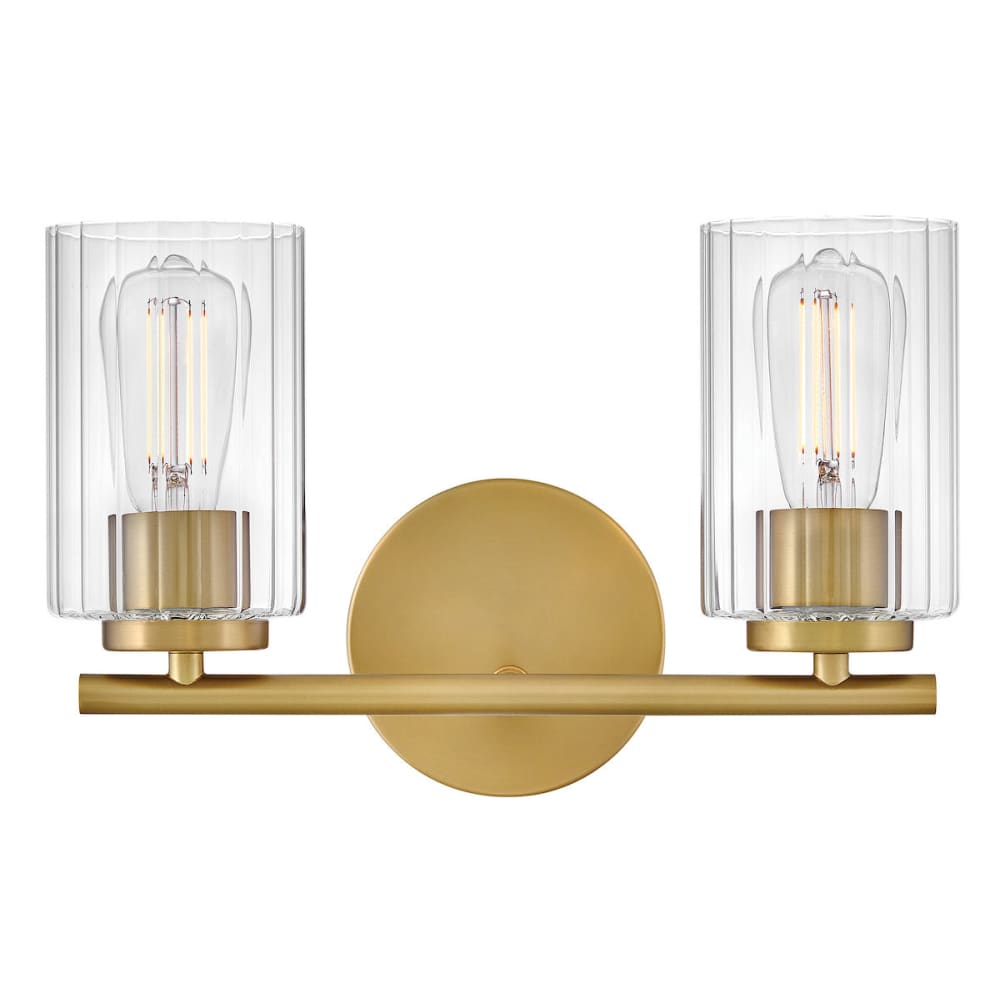 Leta 2 Light Vanity - Brass