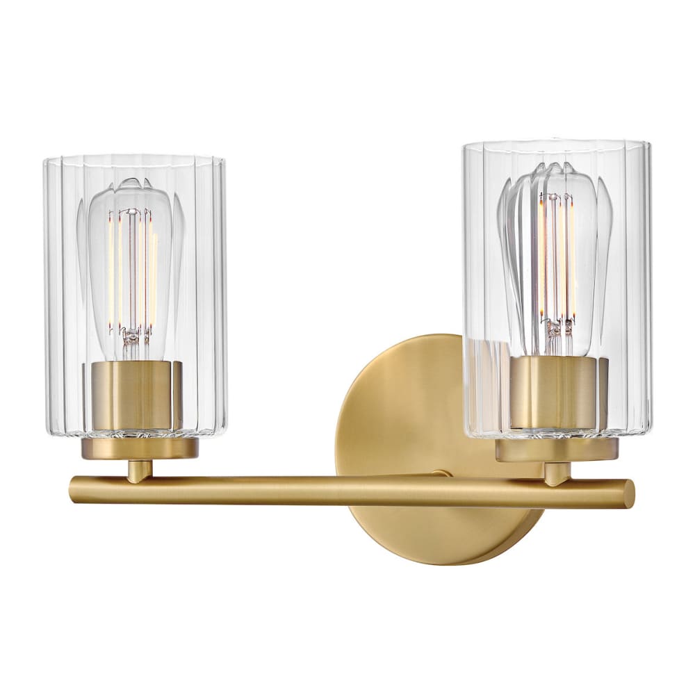 Leta 2 Light Vanity - Brass