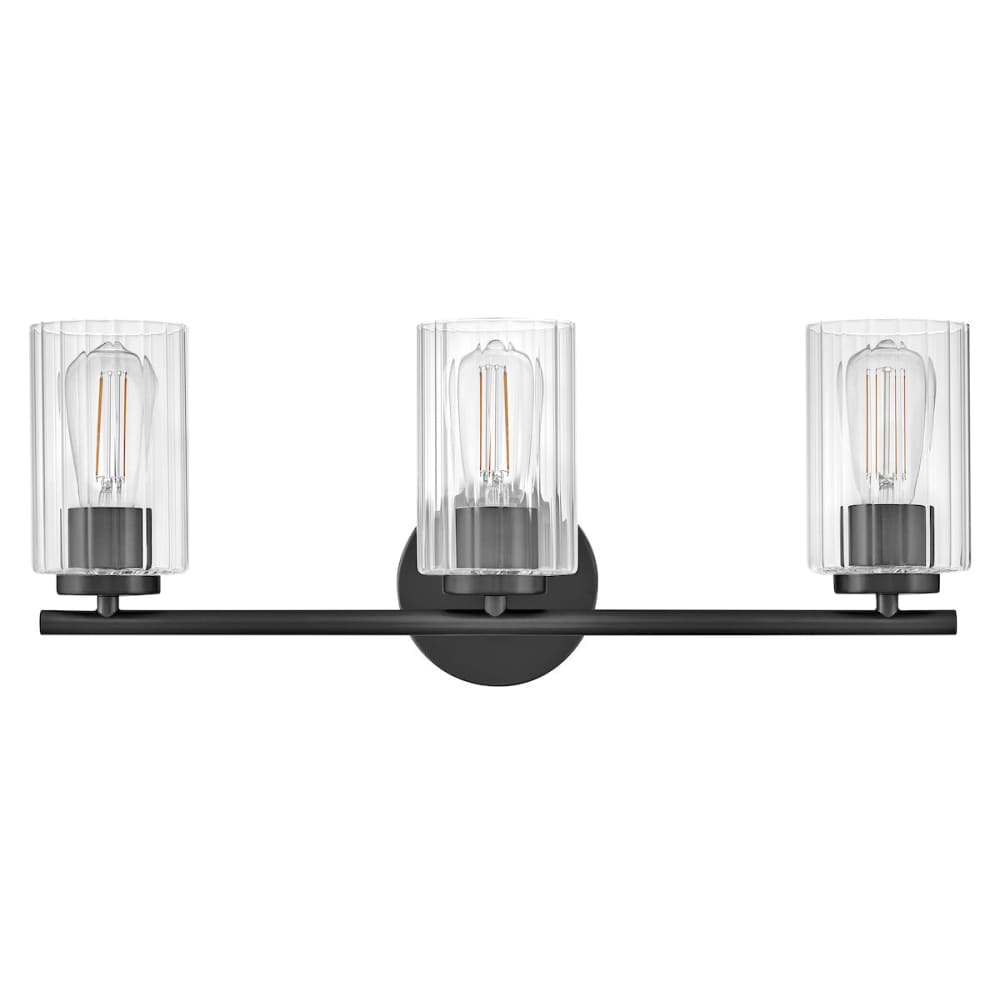 Leta 3 Light Vanity - Black
