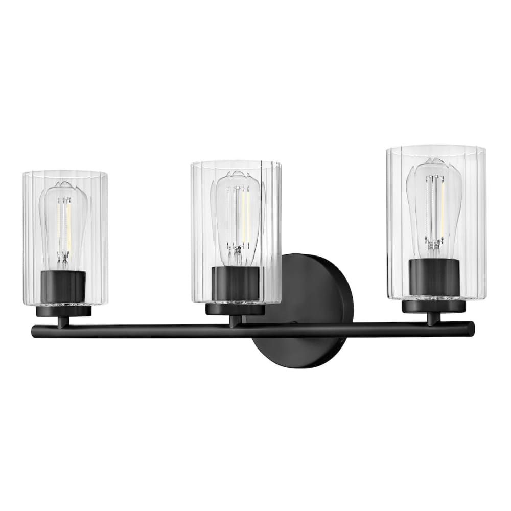 Leta 3 Light Vanity - Black
