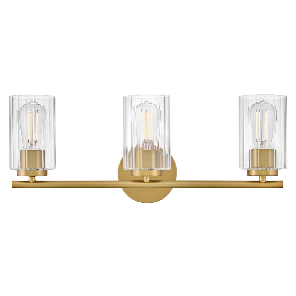 Leta 3 Light Vanity - Brass