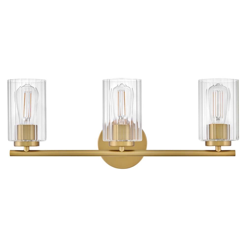 Leta 3 Light Vanity - Brass