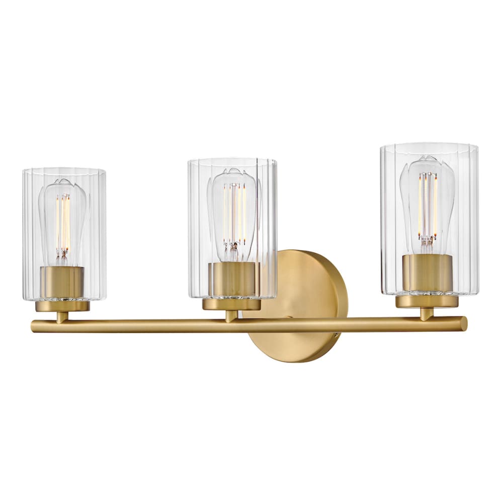 Leta 3 Light Vanity - Brass