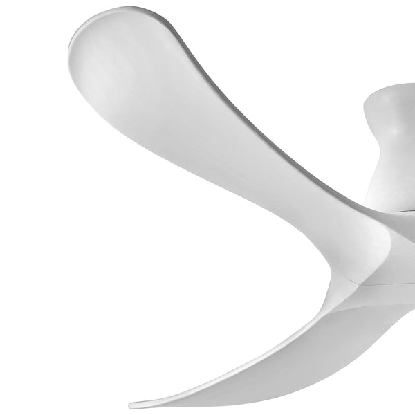 Swell 60" Smart Fan - Flush Mount - Matte White