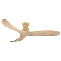 Swell 60" Indoor Fan - Flush Mount - Heritage Brass