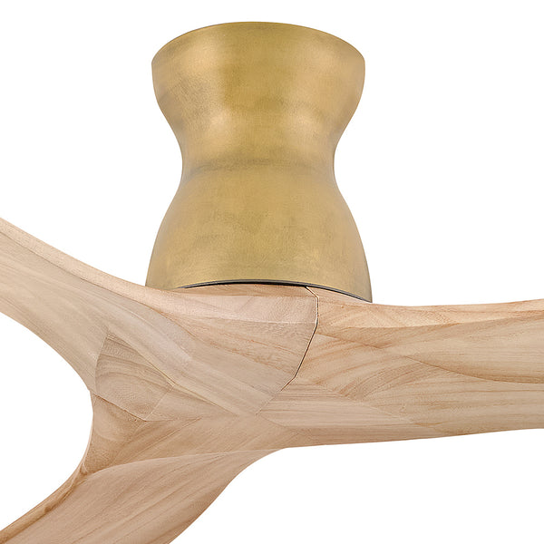 Swell 60" Indoor Fan - Flush Mount - Heritage Brass