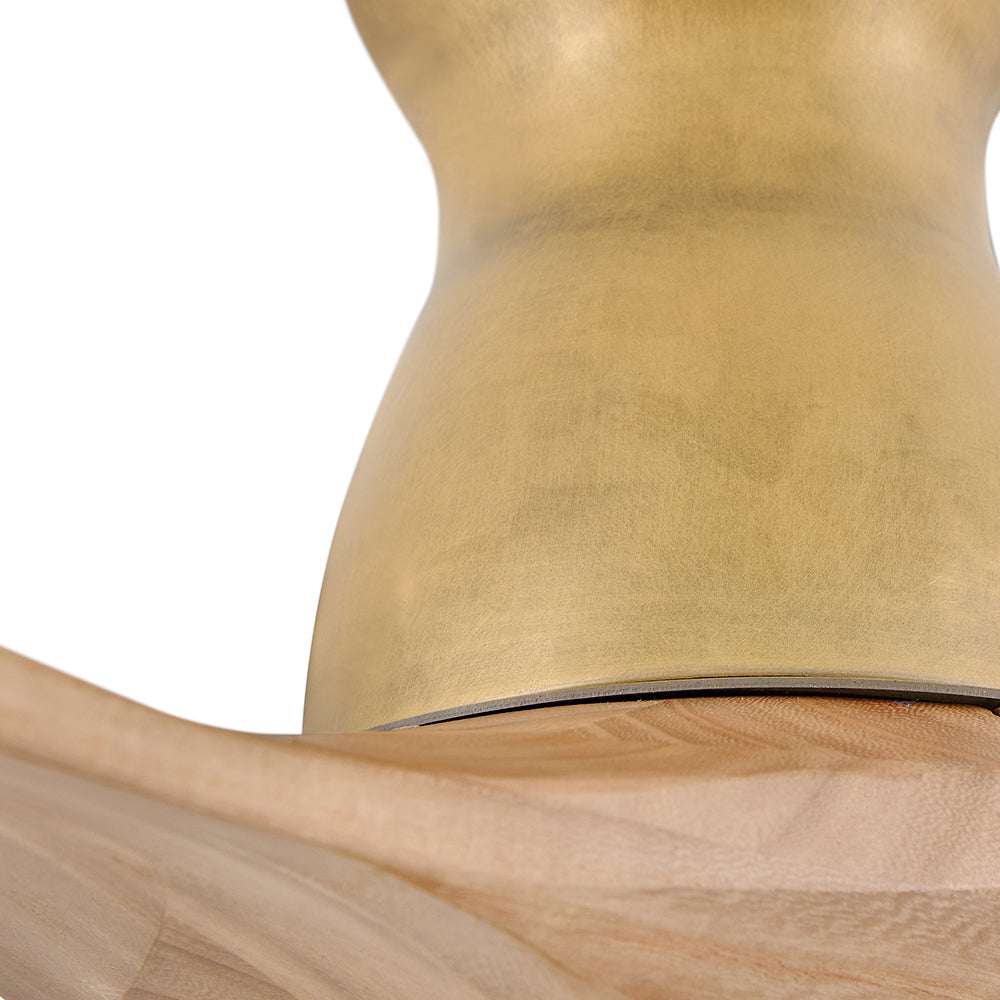 Swell 60" Indoor Fan - Flush Mount - Heritage Brass