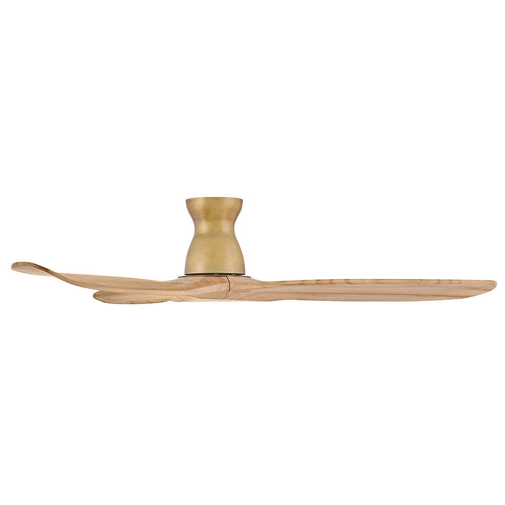 Swell 60" Indoor Fan - Flush Mount - Heritage Brass