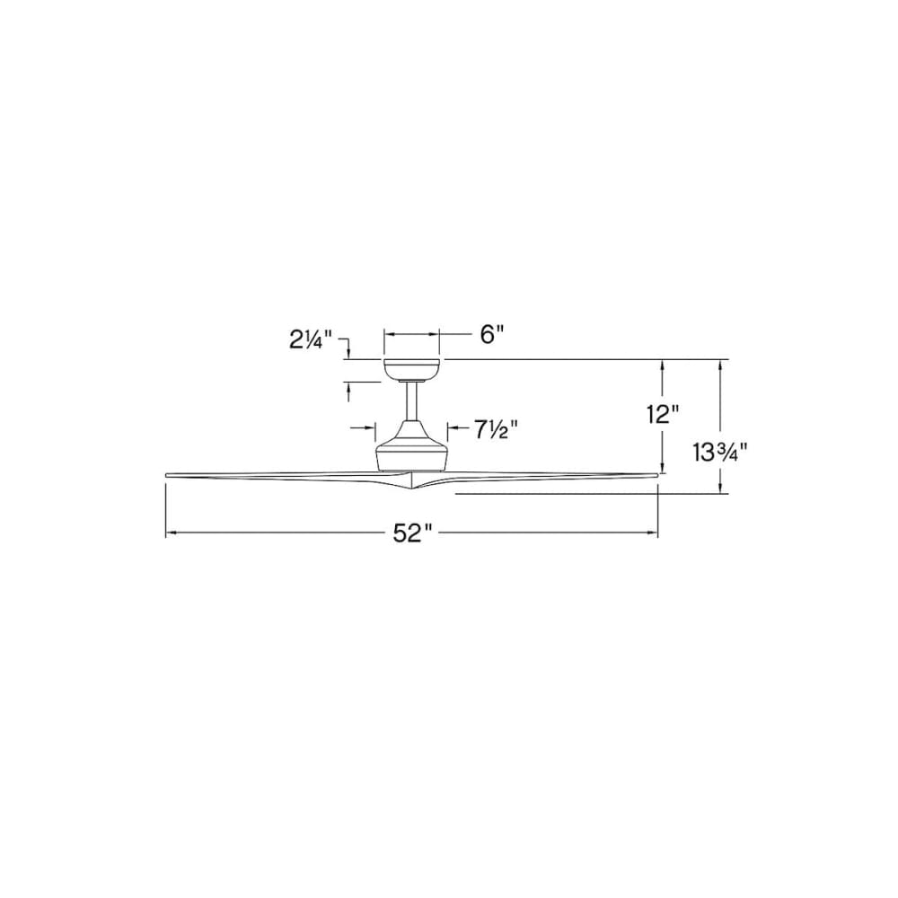 Chisel 52" Indoor Fan - Matte White