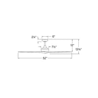 Chisel 52" Indoor Fan - Matte White