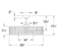 Finnigan 30" LED Fandelier