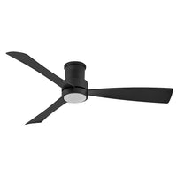 Iver Coastal Environment Outdoor Smart Fan - With Flush Mount Adapter - 56" Matte Black