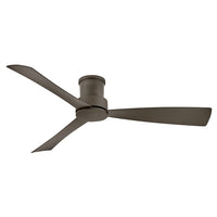 Iver Coastal Environment Outdoor Smart Fan - With Flush Mount Adapter - 56" Matte Bronze