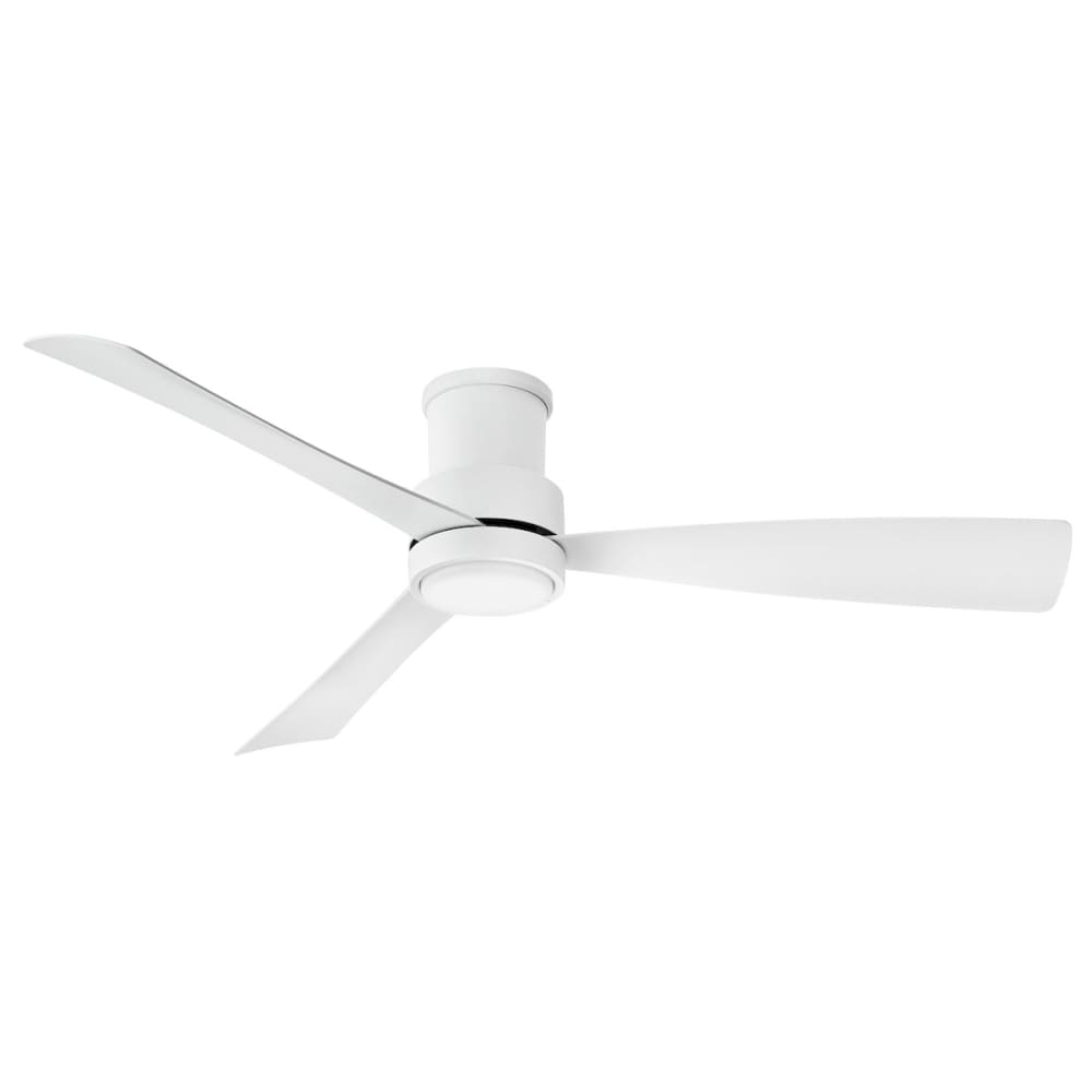Iver Coastal Environment Outdoor Smart Fan - With Flush Mount Adapter - 56" Matte White