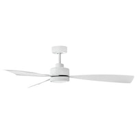 Iver Coastal Environment Outdoor Smart Fan - With Flush Mount Adapter - 56" Matte White