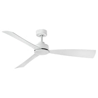 Iver Coastal Environment Outdoor Smart Fan - With Flush Mount Adapter - 56" Matte White