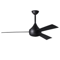 Donaire Marine Grade Stainless Steel Coastal Outdoor Fan - 52" Matte Black