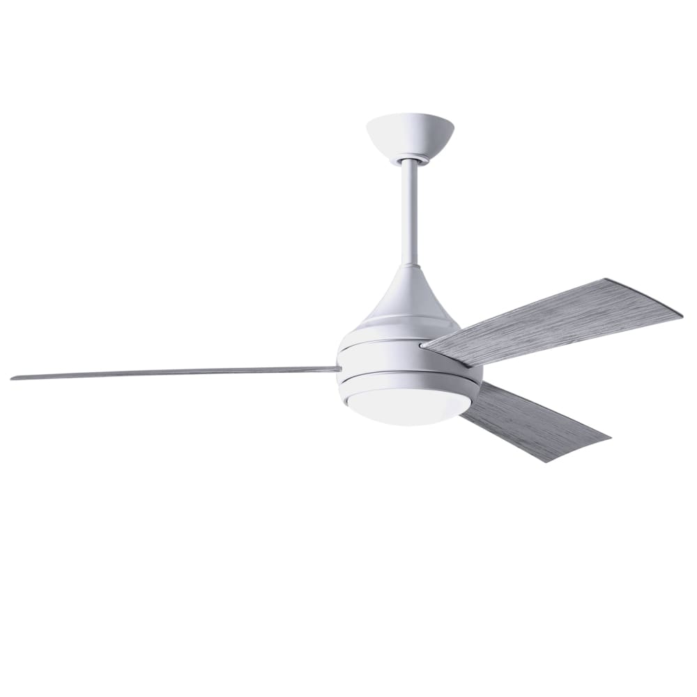 Donaire Marine Grade Stainless Steel Coastal Outdoor Fan - 52" White/Barn Wood