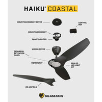 Haiku Marine Grade Coastal Fan - 52" White
