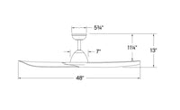 Liv Coastal Environment Outdoor Fan - 48" Matte White