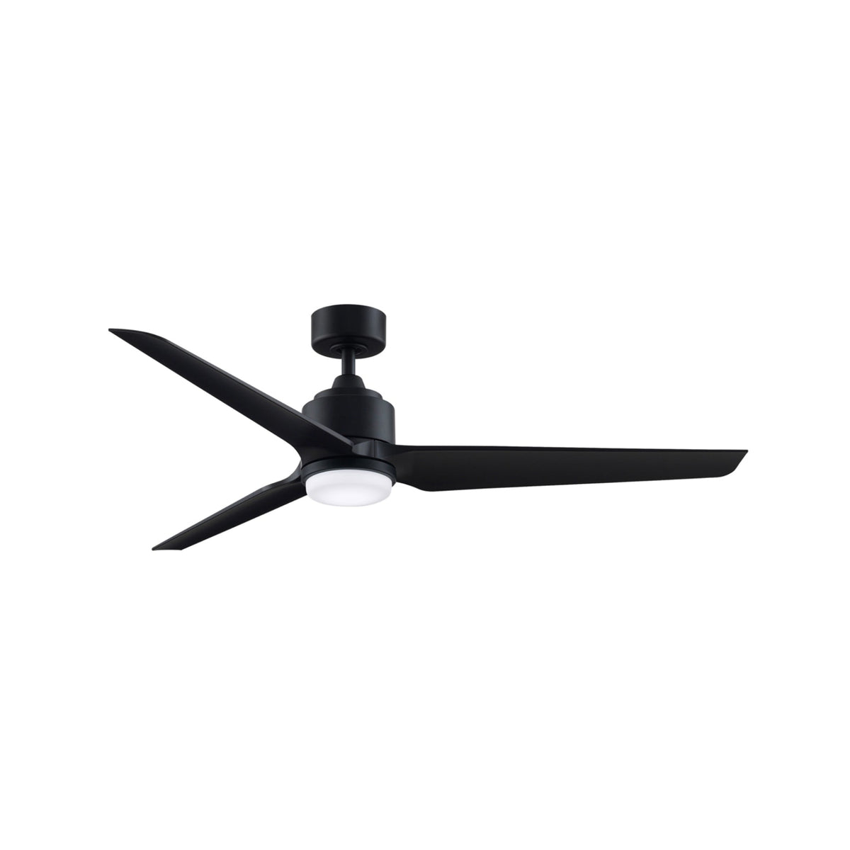 TriAire Marine Grade Coastal Outdoor Fan - 64 - Black MAD8515BLM-64, BPW8514-64BLW, LK8514BLM With a Light Kit Coastal Lighting