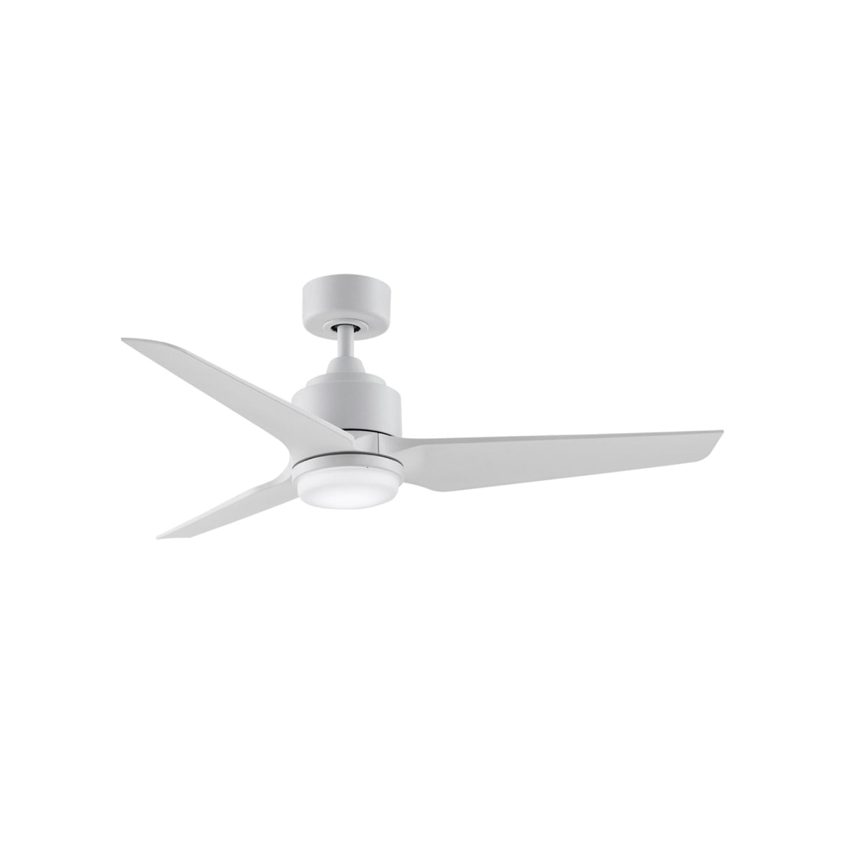 TriAire Marine Grade Coastal Outdoor Fan - 48 - White MAD8514MWM-48, BPW8514-48MWW, LK8514MWM With a Light Kit Coastal Lighting