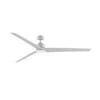 TriAire Marine Grade Coastal Outdoor Fan - 84 - White MAD8515MWM-84, BPW8514-84MWW, LK8514MWM With a Light Kit Coastal Lighting