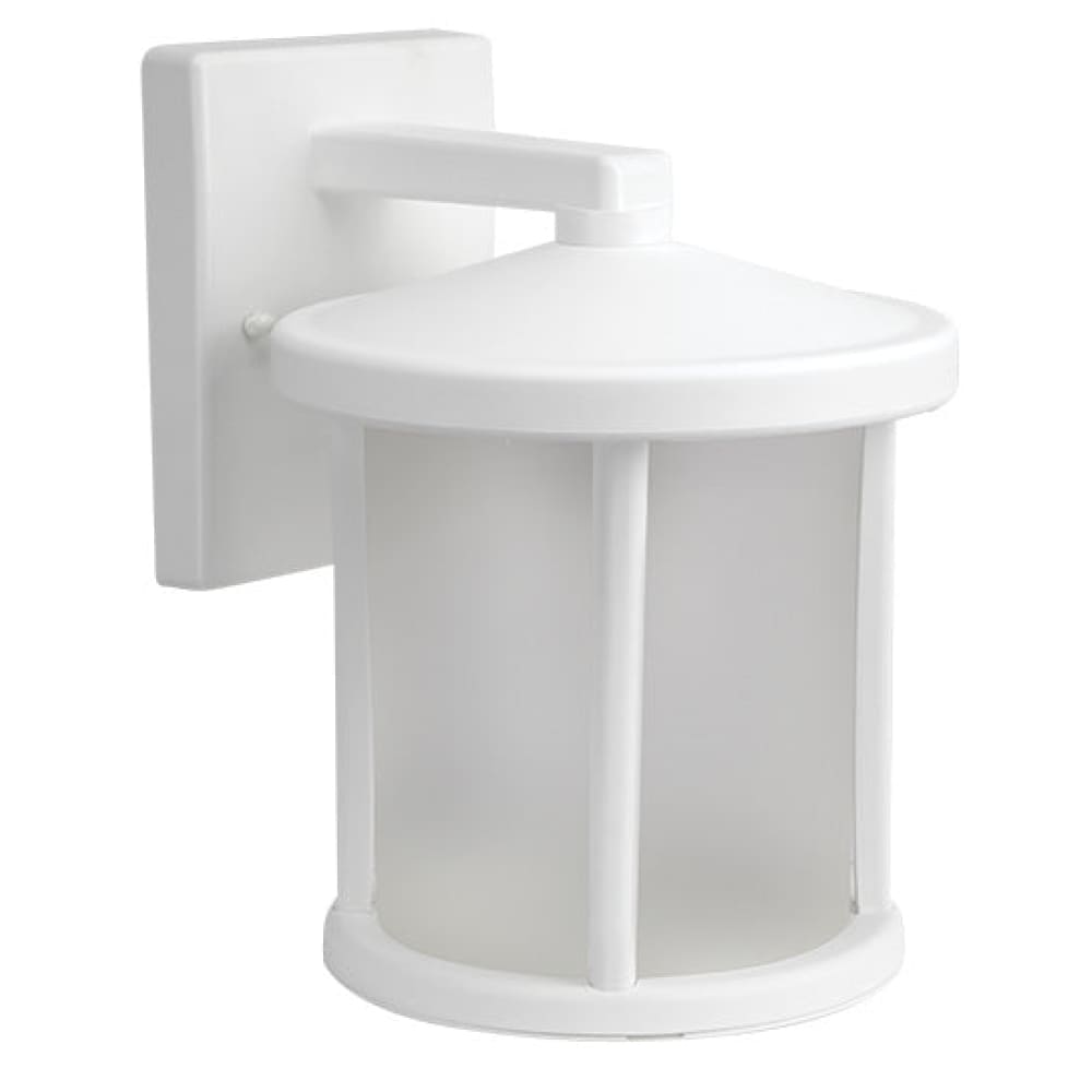 Artisan Round Coastal Outdoor Wall Mount - Frosted - White