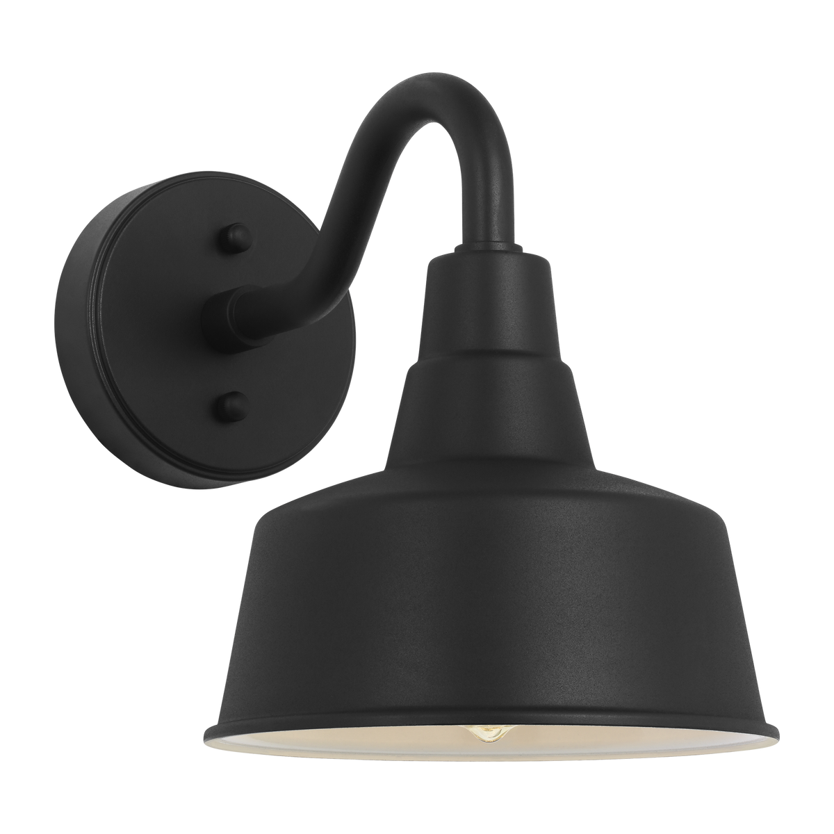 Barn Light Coastal Outdoor Wall Lantern - Black - Small
