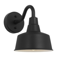 Barn Light Coastal Outdoor Wall Lantern - Black - Small
