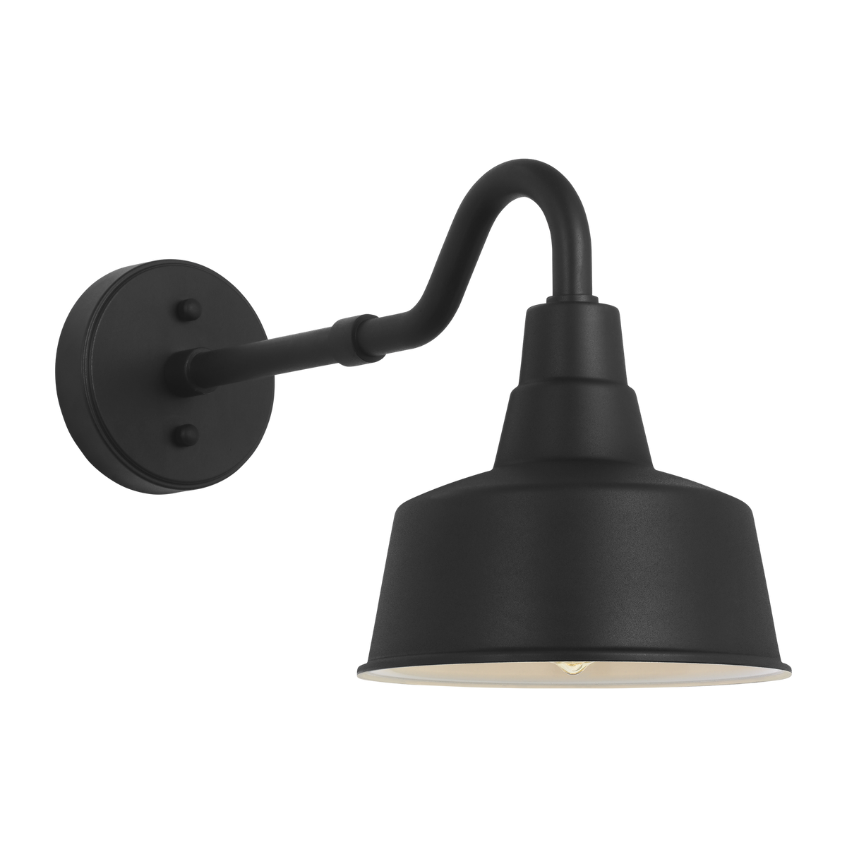 Barn Light Coastal Outdoor Wall Lantern - Black - Small