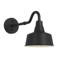Barn Light Coastal Outdoor Wall Lantern - Black - Small