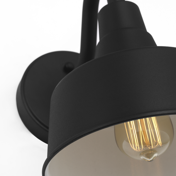 Barn Light Coastal Outdoor Wall Lantern - Black - Small
