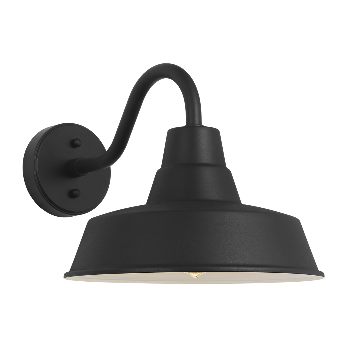 Barn Light Coastal Outdoor Wall Lantern - Black - Medium